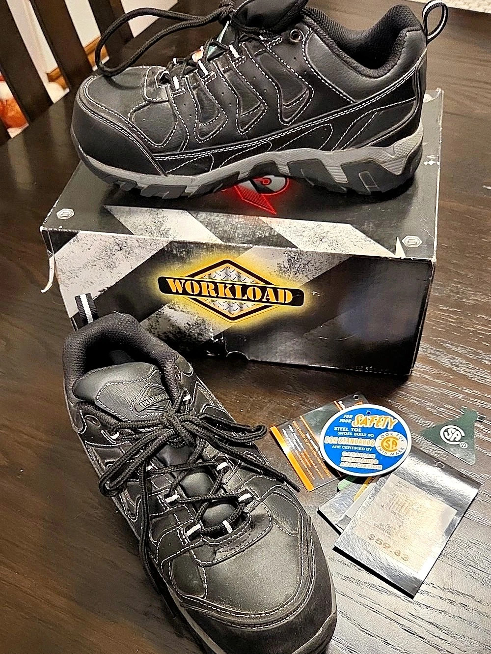 Norseman Workload Work Shoes Black US Mens 6 NWT